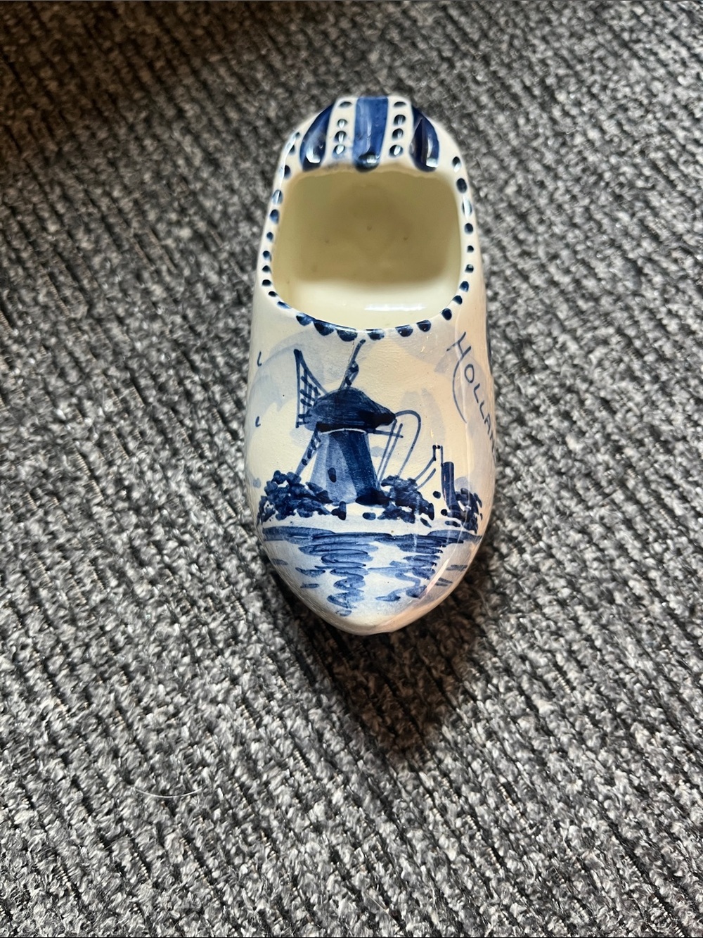 Classic Delft pottery hand painted Clog from Holland